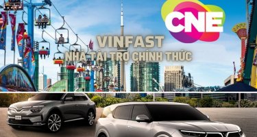 VinFast Tự Hào  là nhà tài trợ và thương hiệu xe điện chính thức tại triển lãm quốc gia Canada 2022